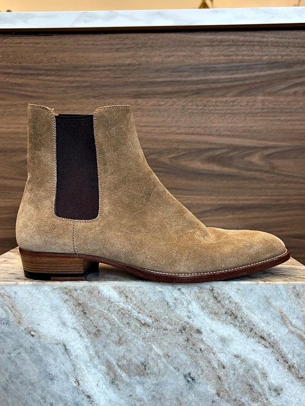 Saint Laurent tan Ankle Boots Like New